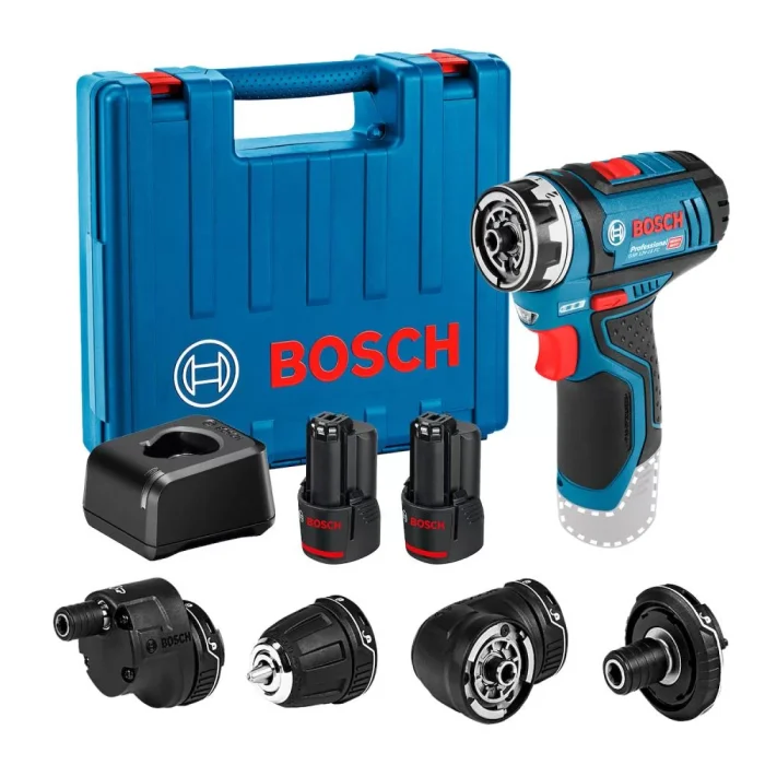 Parafusadeira Furadeira GSR 12V-15FC 5 em 1 12V com 2 Baterias 2,0Ah Carregador Bivolt e Maleta – BOSCH-06019F60E0-000 - Imagem 1