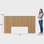 Cabeceira Casal Queen 240cm com Frame Laranjeiras Linea Brasil - Imagem 3