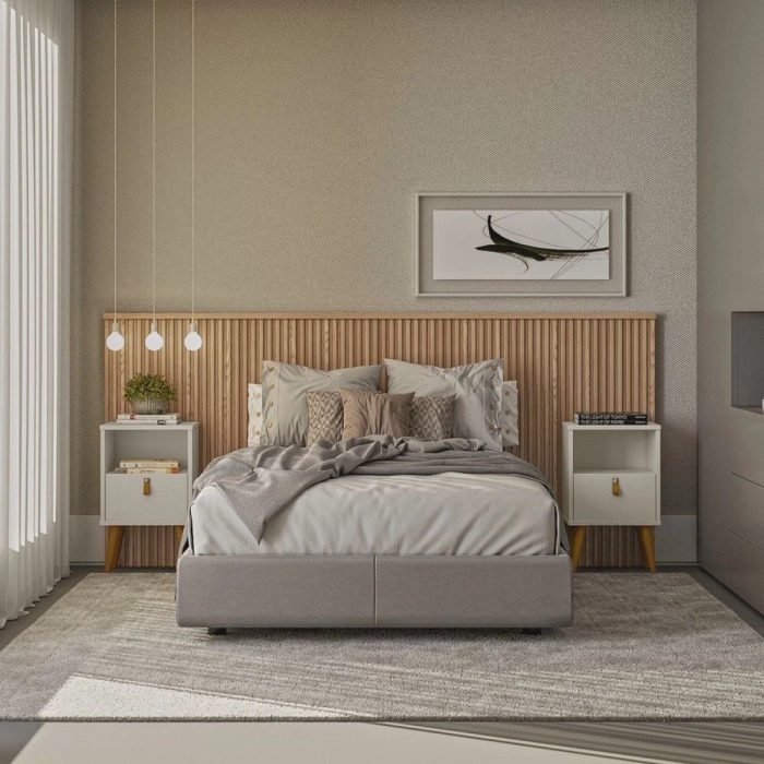 Cabeceira Casal Queen 240cm com Frame Laranjeiras Linea Brasil - Imagem 1