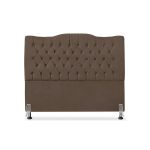 Cabeceira De Cama Box Queen 160cm Dunas – Veludo Marrom - Imagem 2