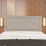 Cabeceira Estofada Para Cama Queen Valência Bege – m. Arapongas - Imagem 2