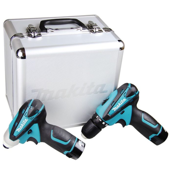 Combo de Parafusadeira Impacto e Furadeira Parafusadeira 12V Li-ion Bivolt com Maleta – MAKITA-LCT204 - Imagem 1