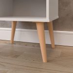 Conjunto 2 Mesas de Cabeceira Nicho Kit Mesinhas Decoração Quarto Retrô – Branco – Lojas rpm - Imagem 5