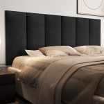 Conjunto Cabeceira Casal 1,40 Julia com Kit 2 Mesas de Cabeceira rpm – Preto – Lojas rpm - Imagem 2