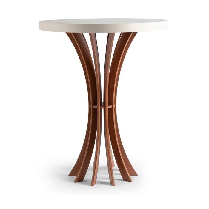 Conjunto De Mesa De Canto Cálice Redonda 40 E 60Cm De Altura - Imagem 2