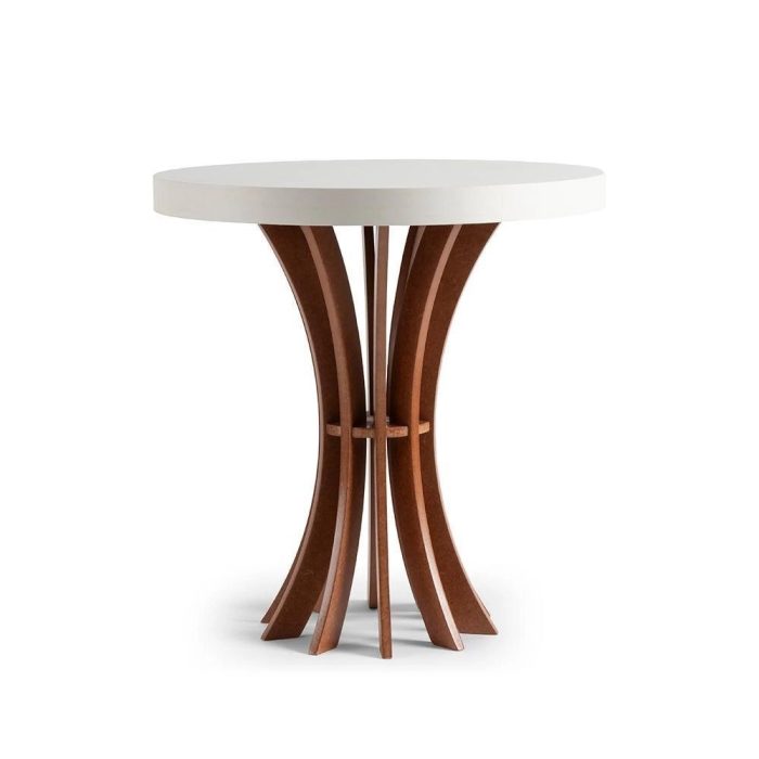 Conjunto De Mesa De Canto Cálice Redonda 40 E 60Cm De Altura - Imagem 3