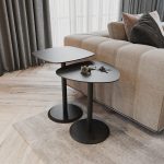 Conjunto Mesa de Canto Keva 40x40x53cm