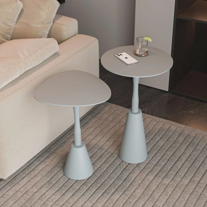 Conjunto Mesa de Canto Napoli 65x40x40cm Cristal - Imagem 1