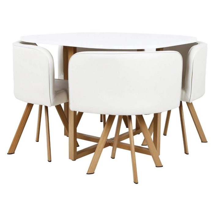 Conjunto Mesa de Jantar Pizza Just Home Collection - Imagem 1