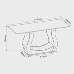 Conjunto Sala de Jantar Mesa Inovare 120x80cm Tampo VidroMDP com 4 Cadeiras Venus Móveis - Imagem 3