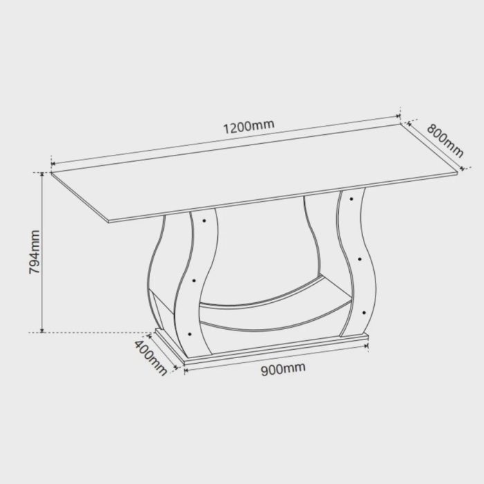 Conjunto Sala de Jantar Mesa Inovare 120x80cm Tampo VidroMDP com 4 Cadeiras Venus Móveis - Imagem 3