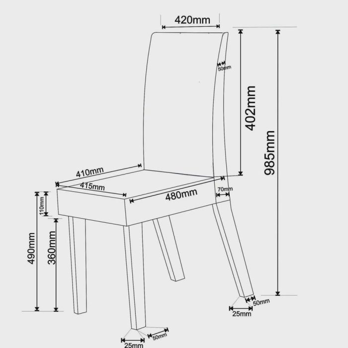 Conjunto Sala de Jantar Mesa Inovare 120x80cm Tampo VidroMDP com 4 Cadeiras Venus Móveis - Imagem 4
