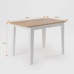 Conjunto Sala de Jantar Mesa Nicoli Retangular 110x68cm com 4 Cadeiras Delta - Imagem 3