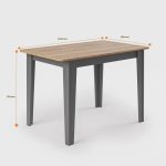 Conjunto Sala de Jantar Mesa Nicoli Retangular 110x68cm com 4 Cadeiras Delta - Imagem 3