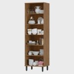 Cristaleira 2 Portas com Vidro Toscana Espresso Móveis - Imagem 3