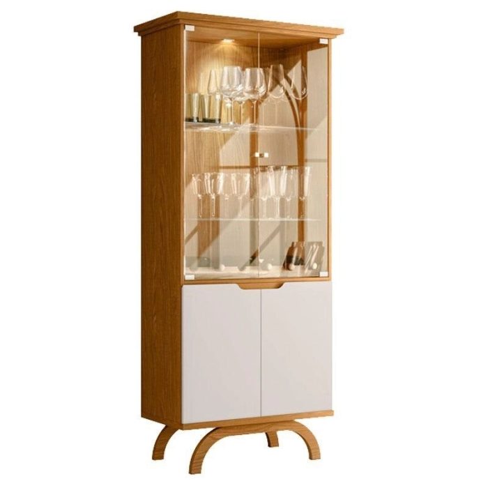 Cristaleira Ambiente Vicenza Ype Off White – New Ceval - Imagem 1