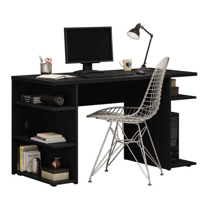 Escrivaninha Mesa para Computador Office 9409 Madesa – Preto - Imagem 2