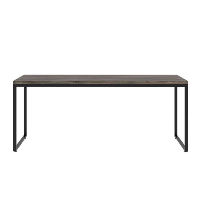 Escrivaninha Studio Carvalho Dark e Preta 180 cm - Imagem 2