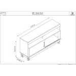 Estante Artur para TV de até 50 polegadas – naturale  off white – Madetec - Imagem 3