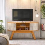 Estante Atlanta para TV até 55 polegadas – CinamomoOff White – Madetec