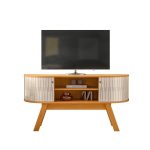 Estante Atlanta para TV até 55 polegadas – CinamomoOff White – Madetec - Imagem 2