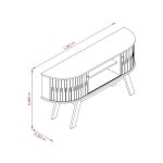 Estante Atlanta para TV até 55 polegadas – CinamomoOff White – Madetec - Imagem 3