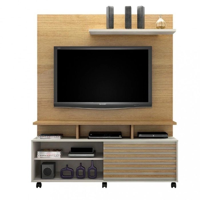 Estante Home para TV Até 60 Polegadas 1 Porta com Rodízios Star Valdemoveis - Imagem 3