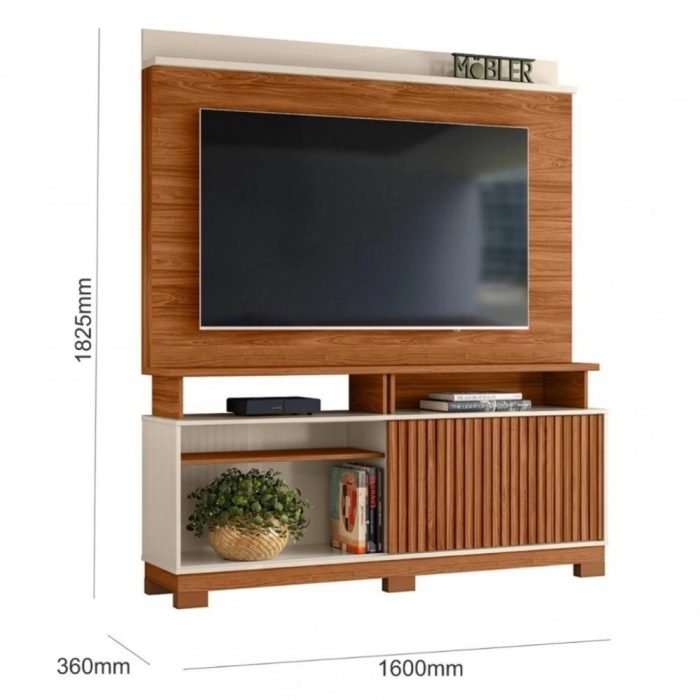 Estante Home para TV até 65 Polegadas 1 Porta Dallas 1.6 Mobler - Imagem 4