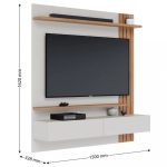 Estante Home para TV até 65 Polegadas 2 Portas Juriti 1.5 Colibri - Imagem 3