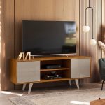 Estante Lisboa para TV até 55 polegadas – Fendi Naturale – Madetec