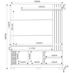 Estante Painel Para Tv 65 Pol Madrid C05 Off White Matte Freijó Mpozenato - Imagem 3