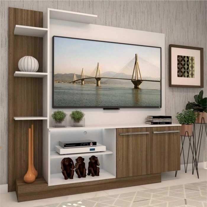 Estante com Painel Tv até 55 2 Portas Porto Multimóveis - Imagem 2