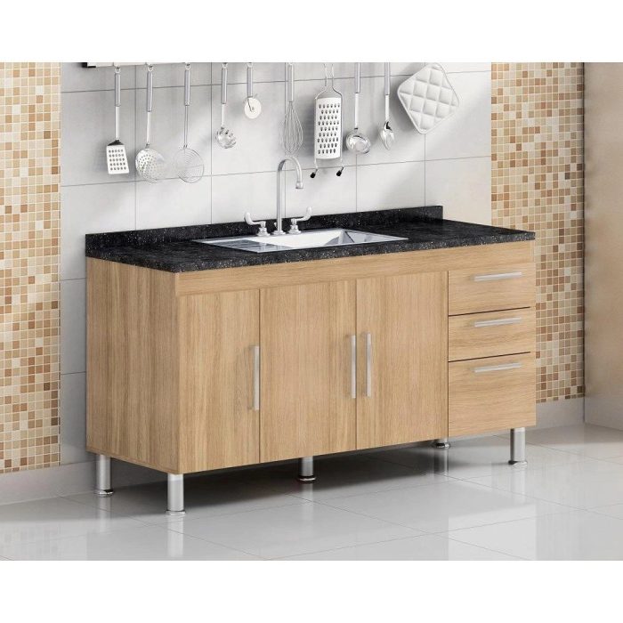 Gabinete De Vidro Para Banheiro 40cm Ac Slim Com Espelho Cor branco - Imagem 2