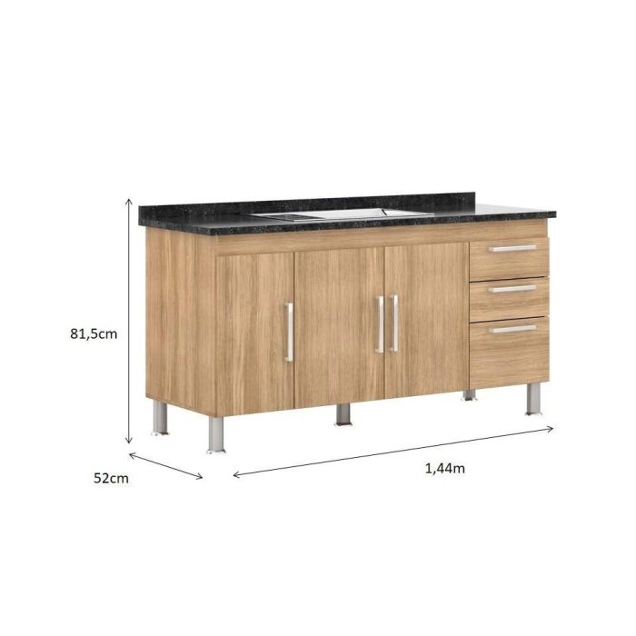 Gabinete De Vidro Para Banheiro 40cm Ac Slim Com Espelho Cor branco - Imagem 4