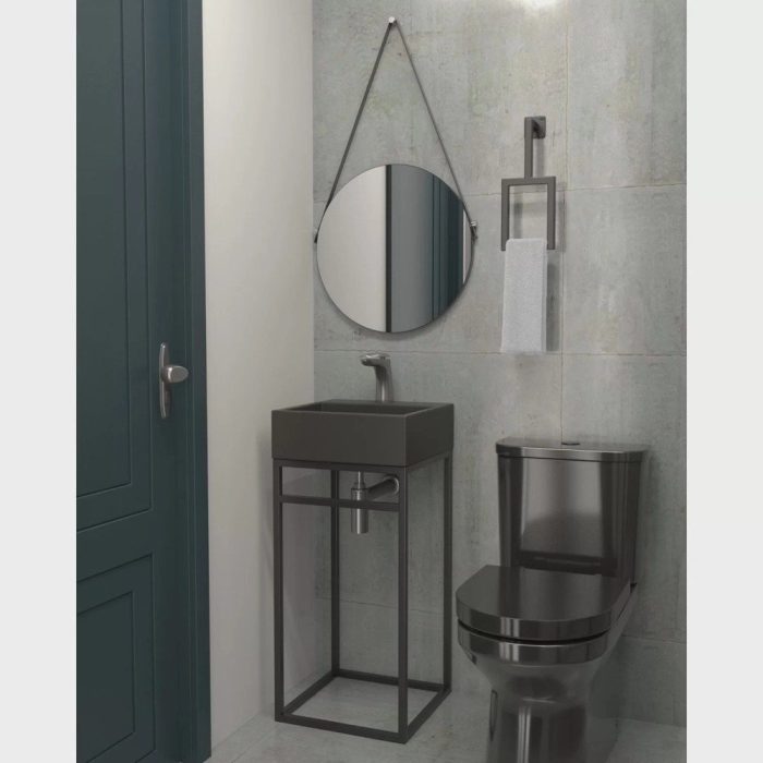 Gabinete Para Banheiro Em Ferro Estilo Industrial 40Cm - Imagem 4