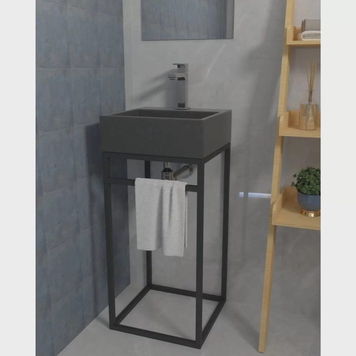 Gabinete Para Banheiro Em Ferro Estilo Industrial 40Cm - Imagem 1