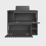 Gabinete de Banheiro Suspenso 75cm Luiza com 2 Portas Basculante com Cuba - Imagem 2