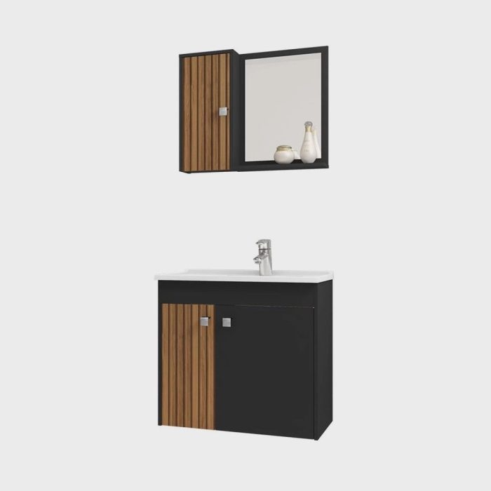 Gabinete para Banheiro com Cuba e Espelheira Munique Móveis Bechara - Imagem 3