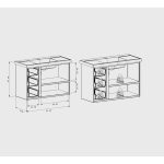 Gabinete para Banheiro em Aço 3 Gavetas 81cm Damasco - Imagem 5