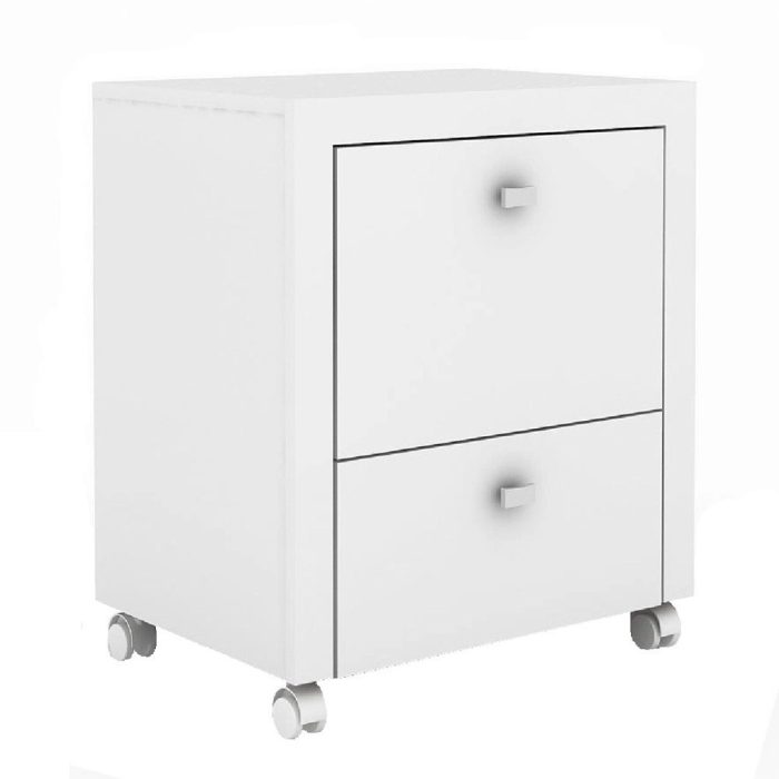 Gaveteiro 2 gavetas ME4112 branco – tecno mobili - Imagem 2