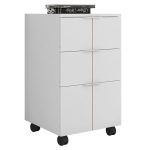 Gaveteiro Para Escritório Organizador Branco Cubic Caemmun - Imagem 2