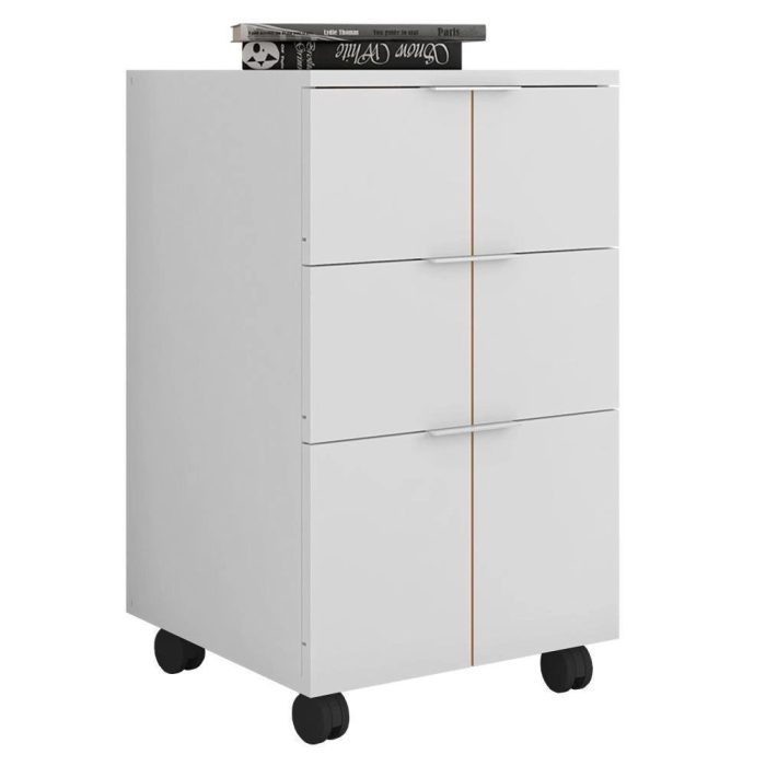 Gaveteiro Para Escritório Organizador Branco Cubic Caemmun - Imagem 2