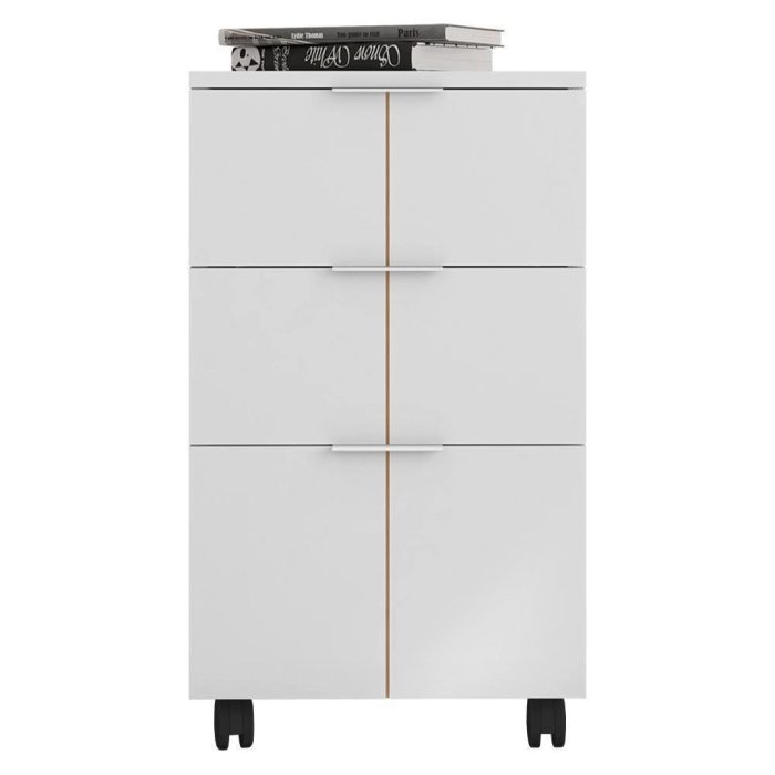 Gaveteiro Para Escritório Organizador Branco Cubic Caemmun - Imagem 1