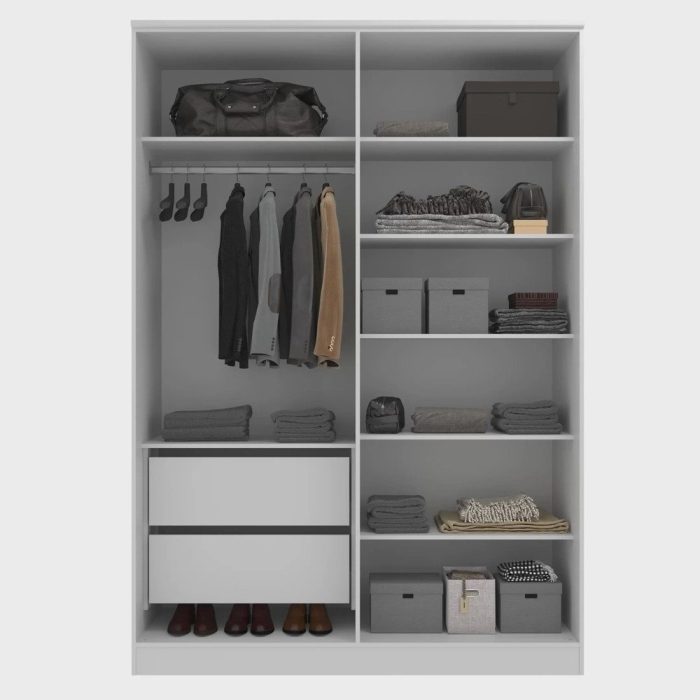 Guarda Roupa 4 Portas 2 Gavetas Logan - Imagem 3