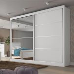 Guarda Roupa Casal 2 Portas 4 Gavetas com Espelho Verona Plus em mdf Made Marcs