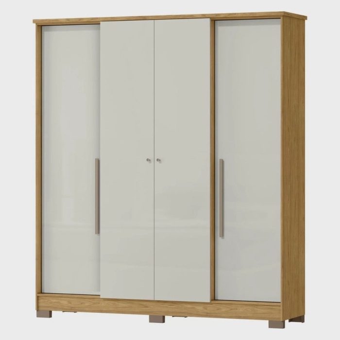 Guarda Roupa Casal 4 Portas 2 Gavetas Mônaco Espresso Móveis - Imagem 3