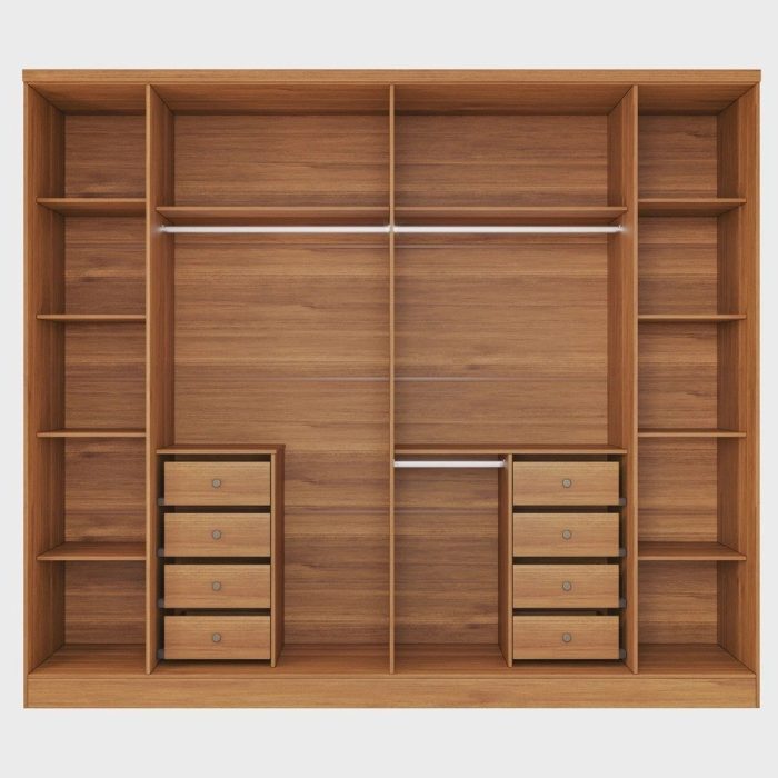 Guarda Roupa Casal 6 Portas 8 Gavetas Portugal Espresso Móveis - Imagem 3