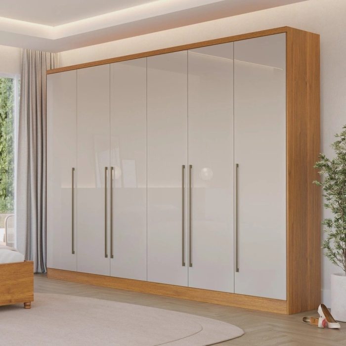 Guarda Roupa Casal 6 Portas 8 Gavetas Portugal Espresso Móveis - Imagem 1