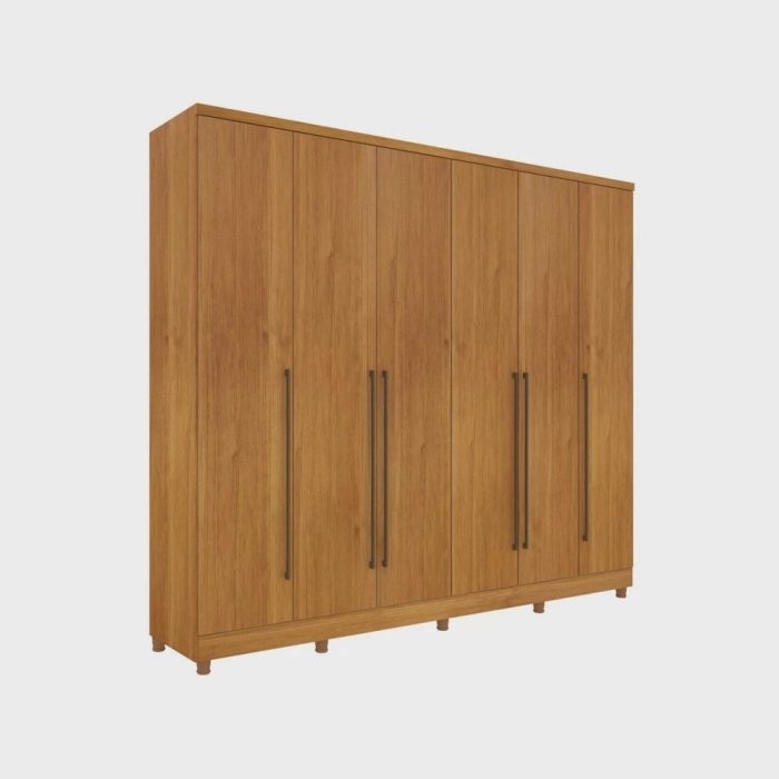 Guarda Roupa Casal 6 Portas 8 Gavetas com Pés Portugal 270cm Espresso Móveis - Imagem 3