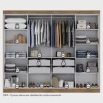 Guarda Roupa Casal 8 Portas 4 Gavetas Paris Espresso Móveis - Imagem 5